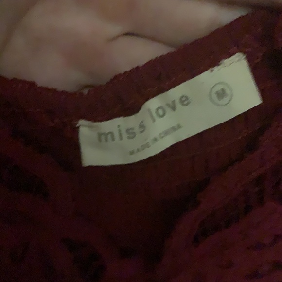 Wine crochet dress - Picture 5 of 5